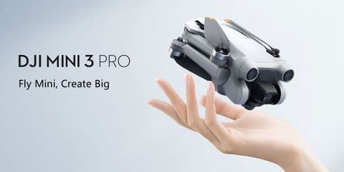 A banner image for the DJI Mini 3 Pro drone
