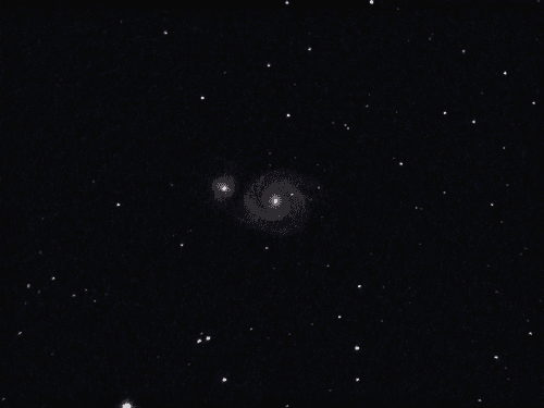 An 8 minute capture of the M51 - Whirlpool Galaxy